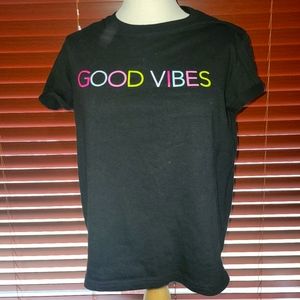 Good vibes t shirt size small